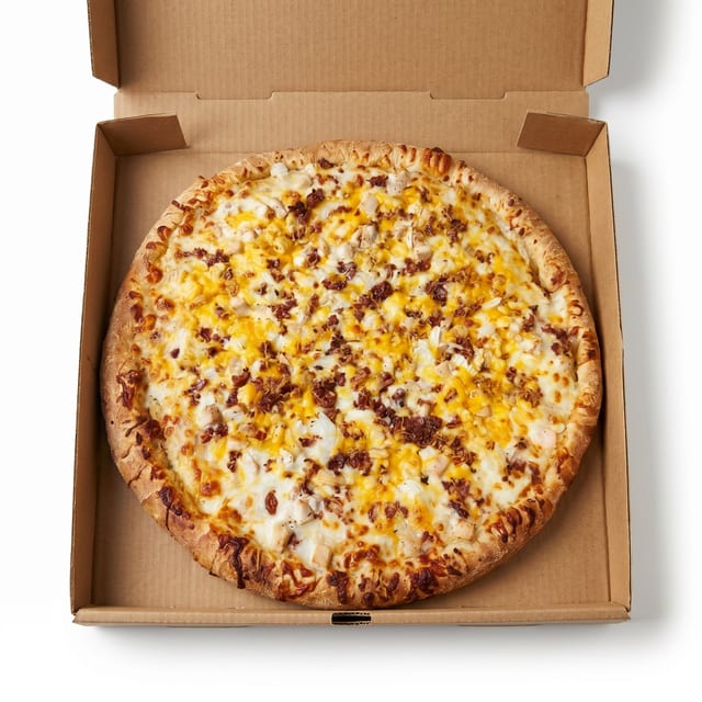 Chicken Ranch Pizza.
